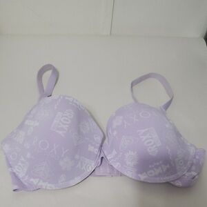Roxy Light Purple Bra with Logo Design
